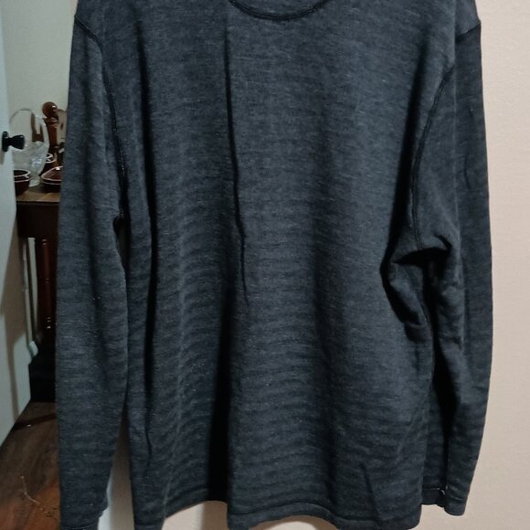 Tommy Bahama Reversible Men's Long Sleeve Knit Pullover Shirt Size Large Gray - Picture 11 of 11